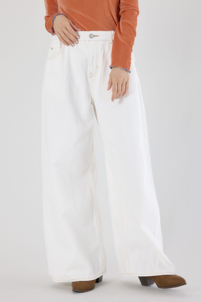 RODEO CROWNS「ビッグリボンデニムパンツ」|デニム|