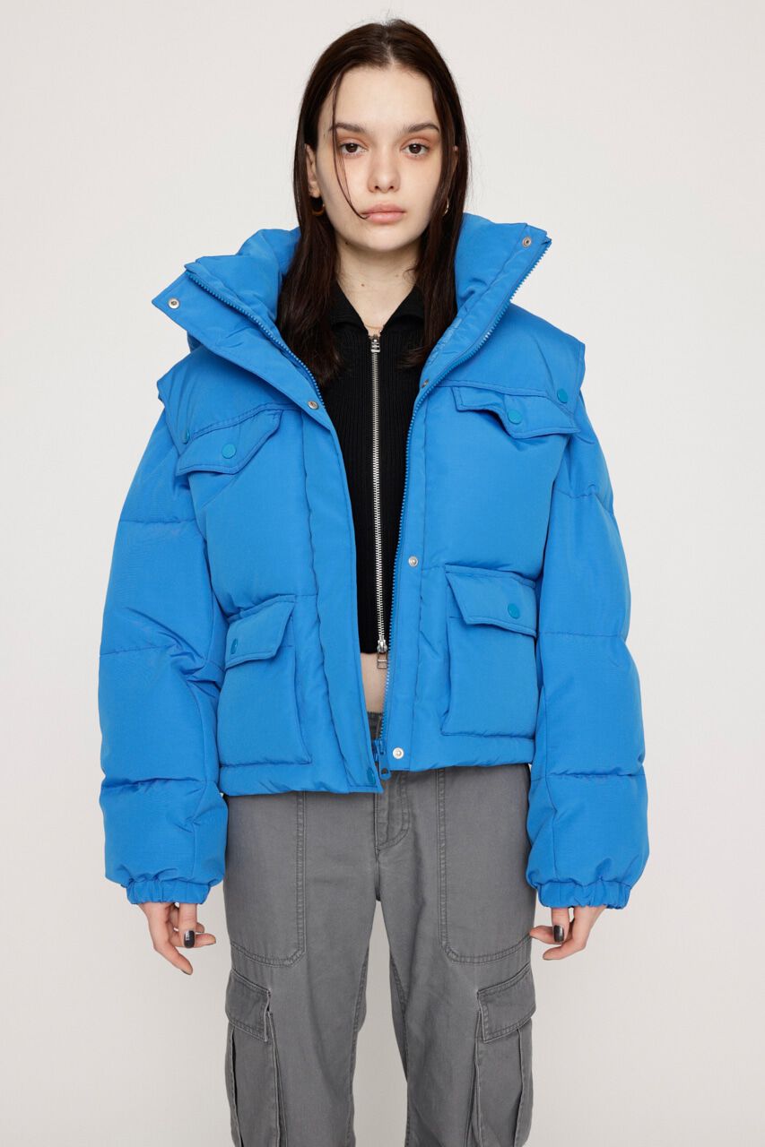 SLY「MANYWAY 4 POCKET PUFFER ジャケット」|ブルゾン・スタジャン|BLU