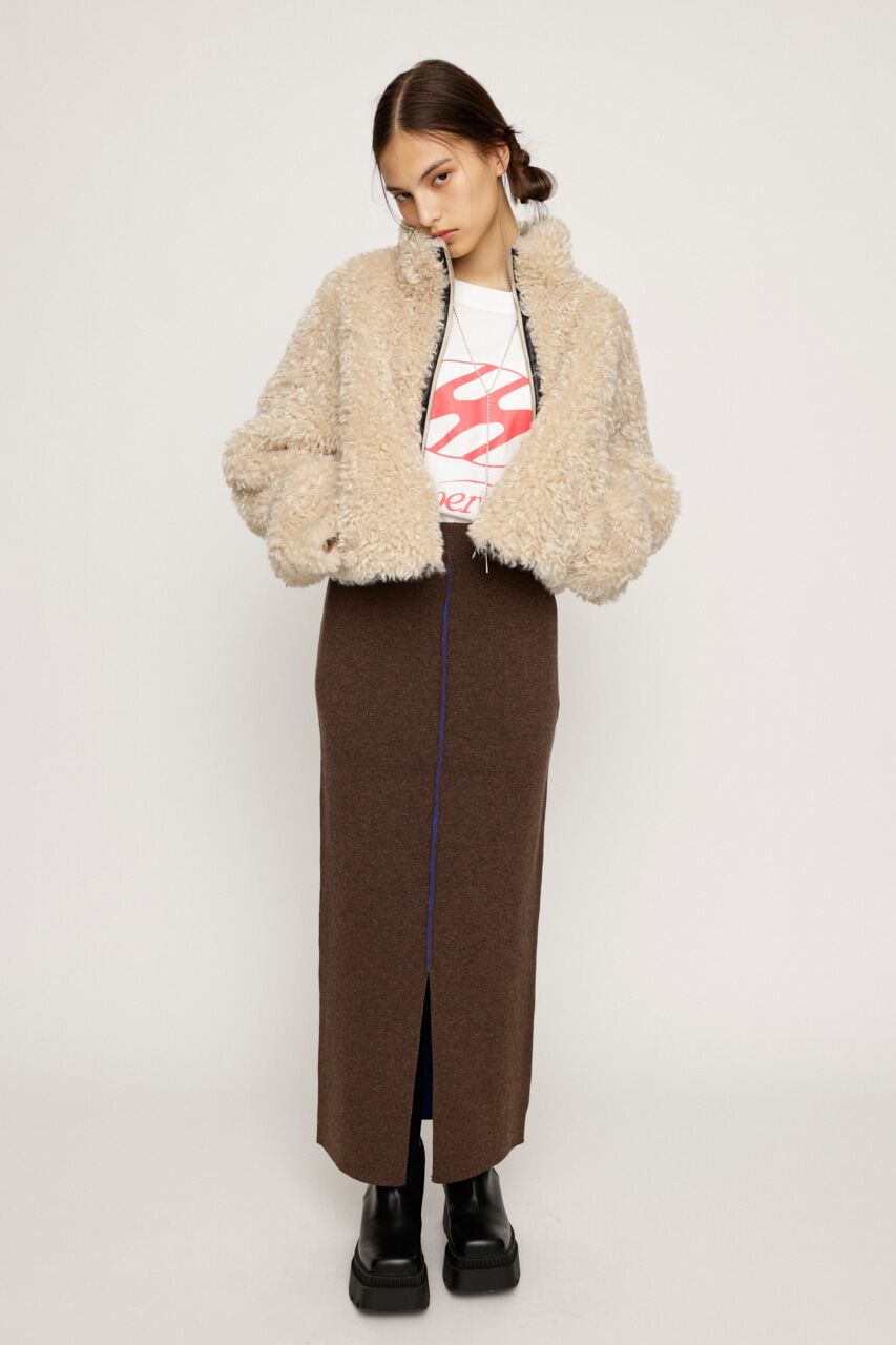 SLY「REVERSIBLE KNIT SLIT スカート」|スカート|