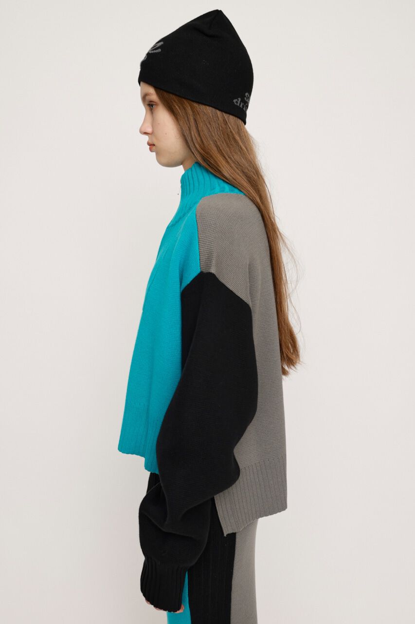 SLY「MILANO RIB ZIP トップス」|ニット・セーター|