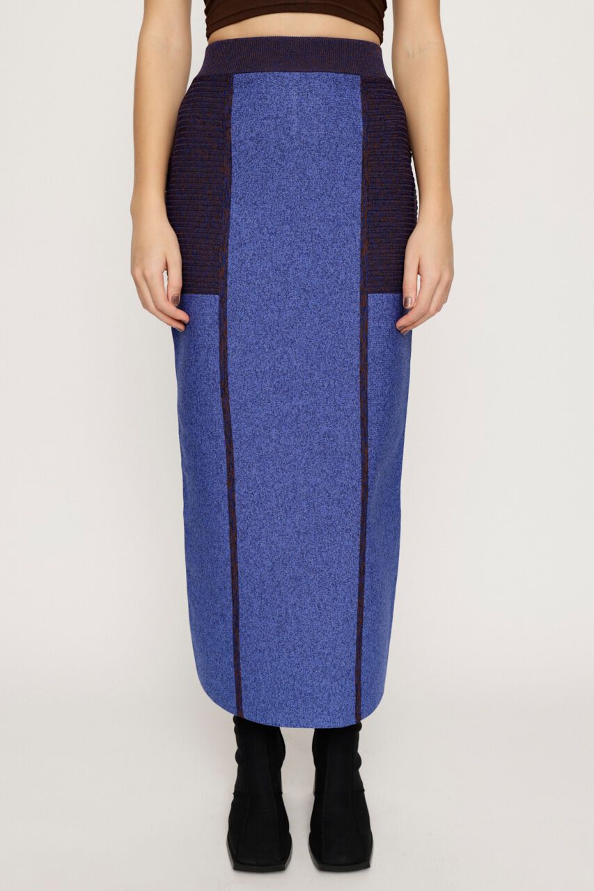 SLY「BLOCKING I LINE KNIT スカート」|スカート|
