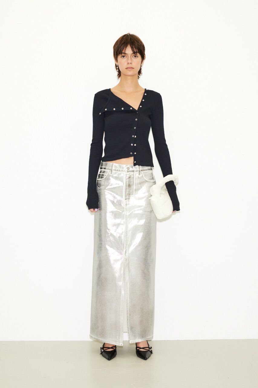 SLY「SHINY FRONT SLIT COLUMN SK-E」|スカート|