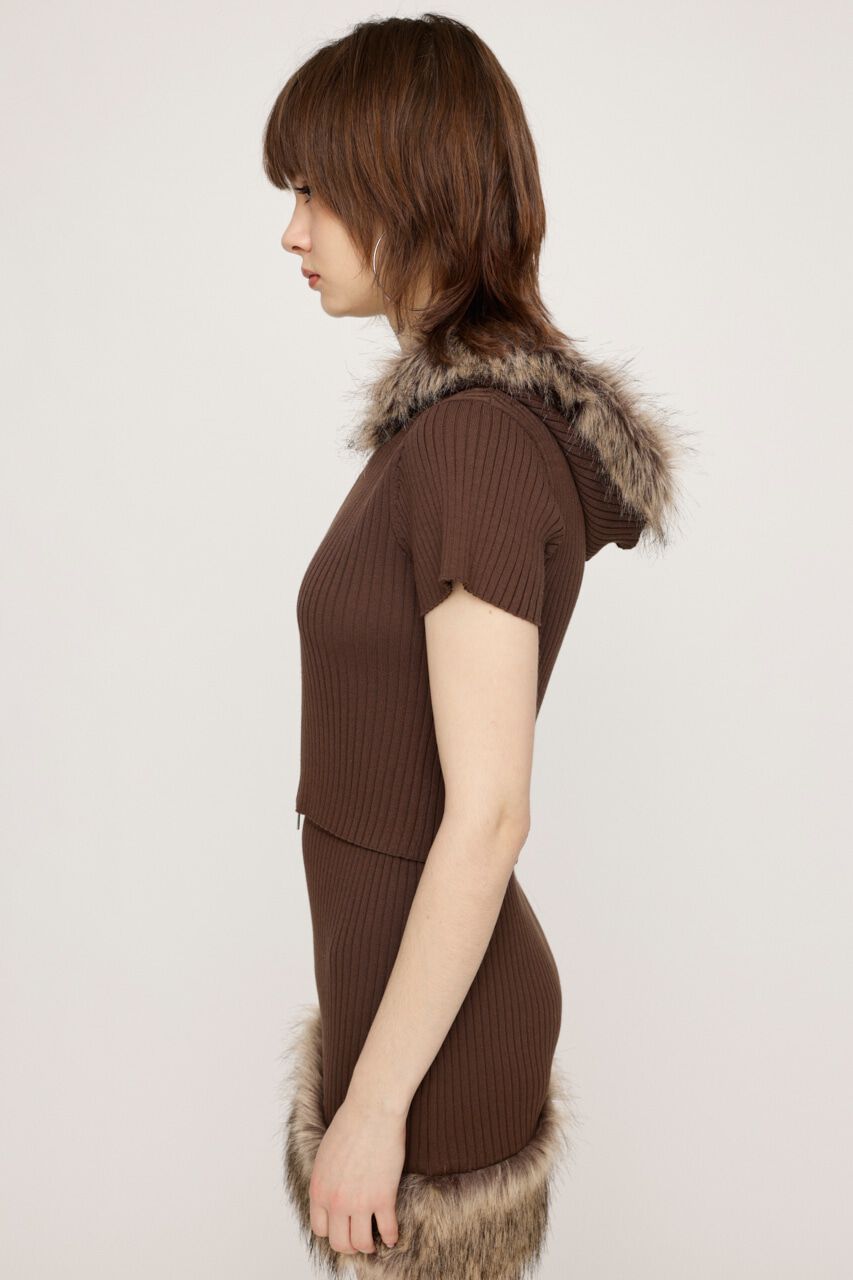 SLY「HinaYoshiharaxSLY KNIT HOODIE」|ニット・セーター|