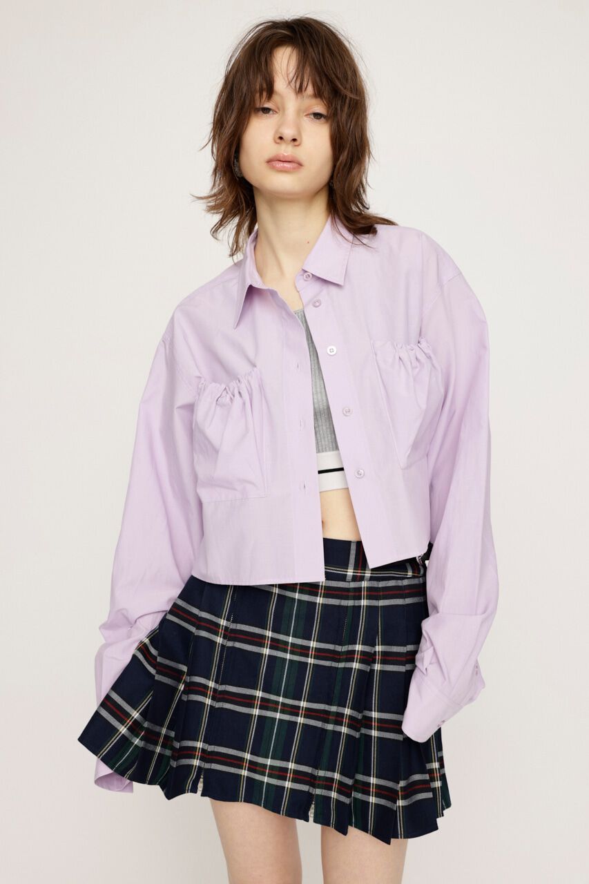 SLY「GATHER POCKET CROPPED シャツ」|シャツ・ブラウス|