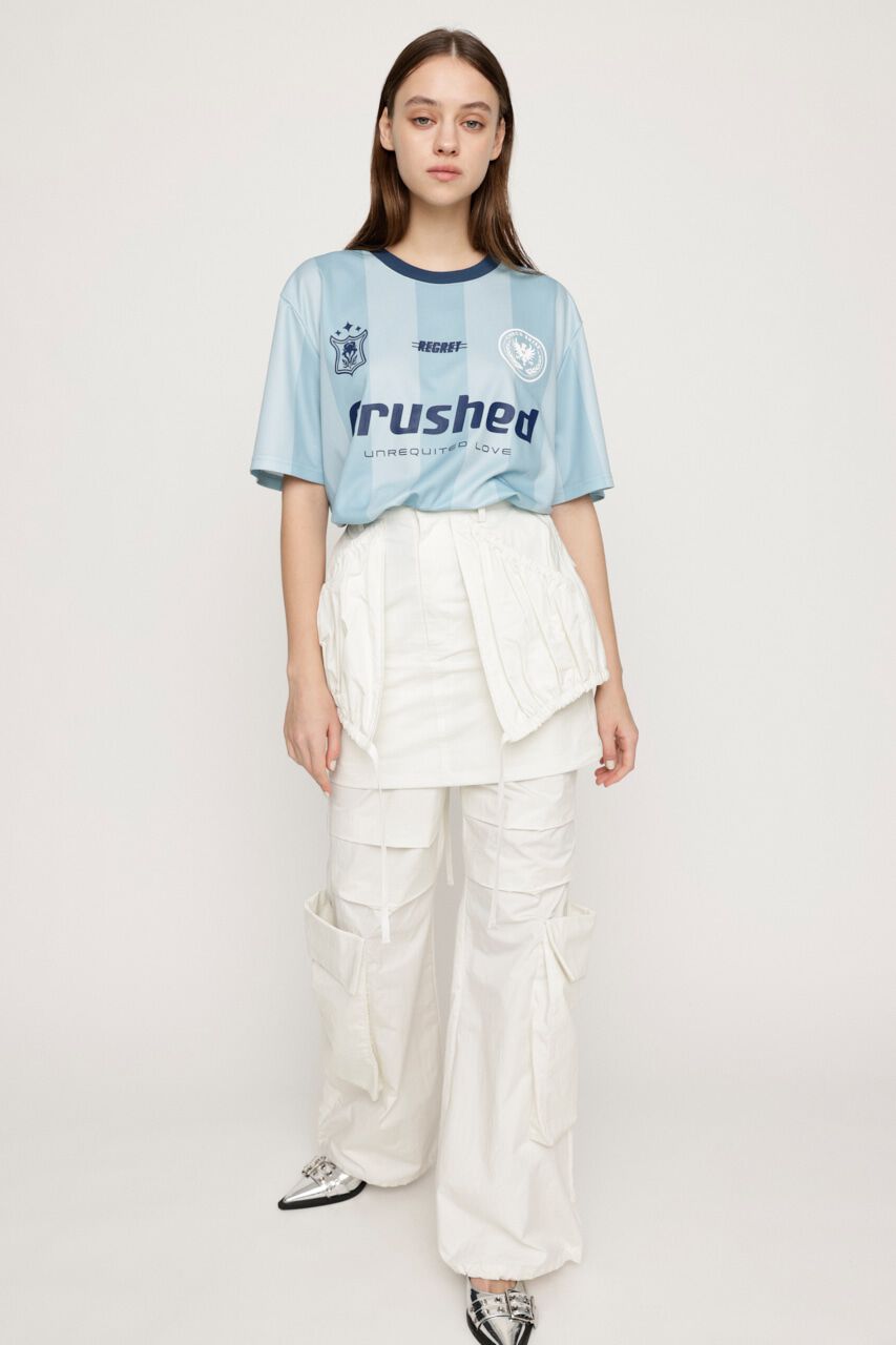 SLY「STRIPE UNIFORM LOGO Tシャツ」|Tシャツ・カットソー|