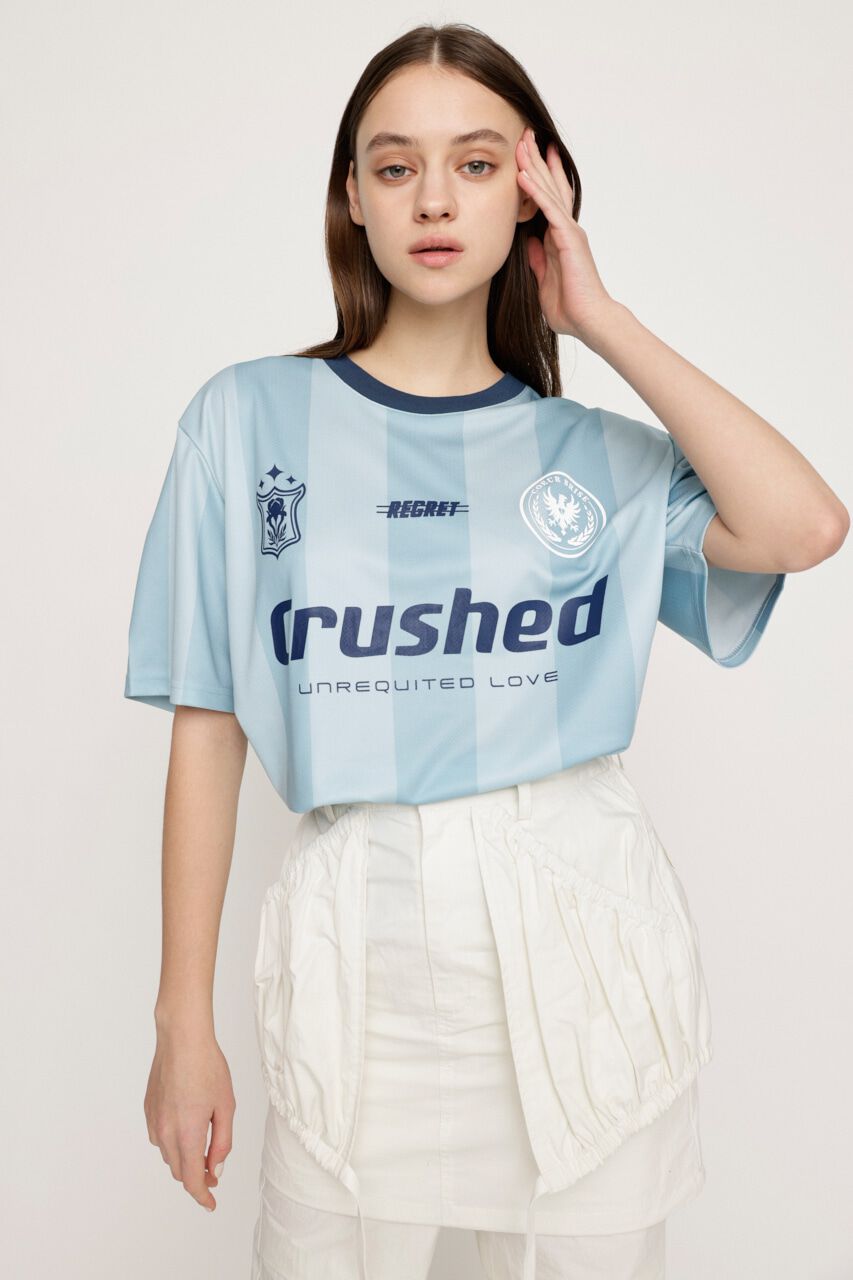 SLY「STRIPE UNIFORM LOGO Tシャツ」|Tシャツ・カットソー|