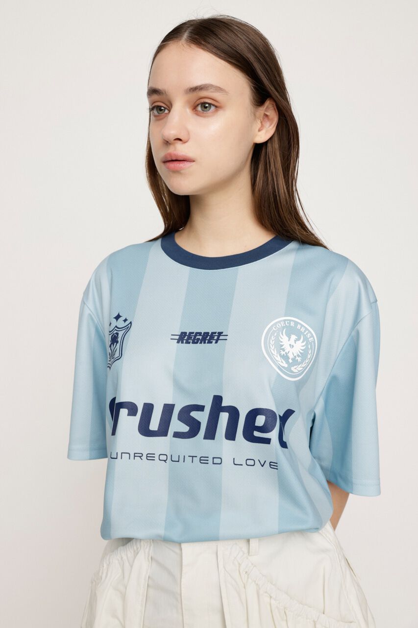 SLY「STRIPE UNIFORM LOGO Tシャツ」|Tシャツ・カットソー|