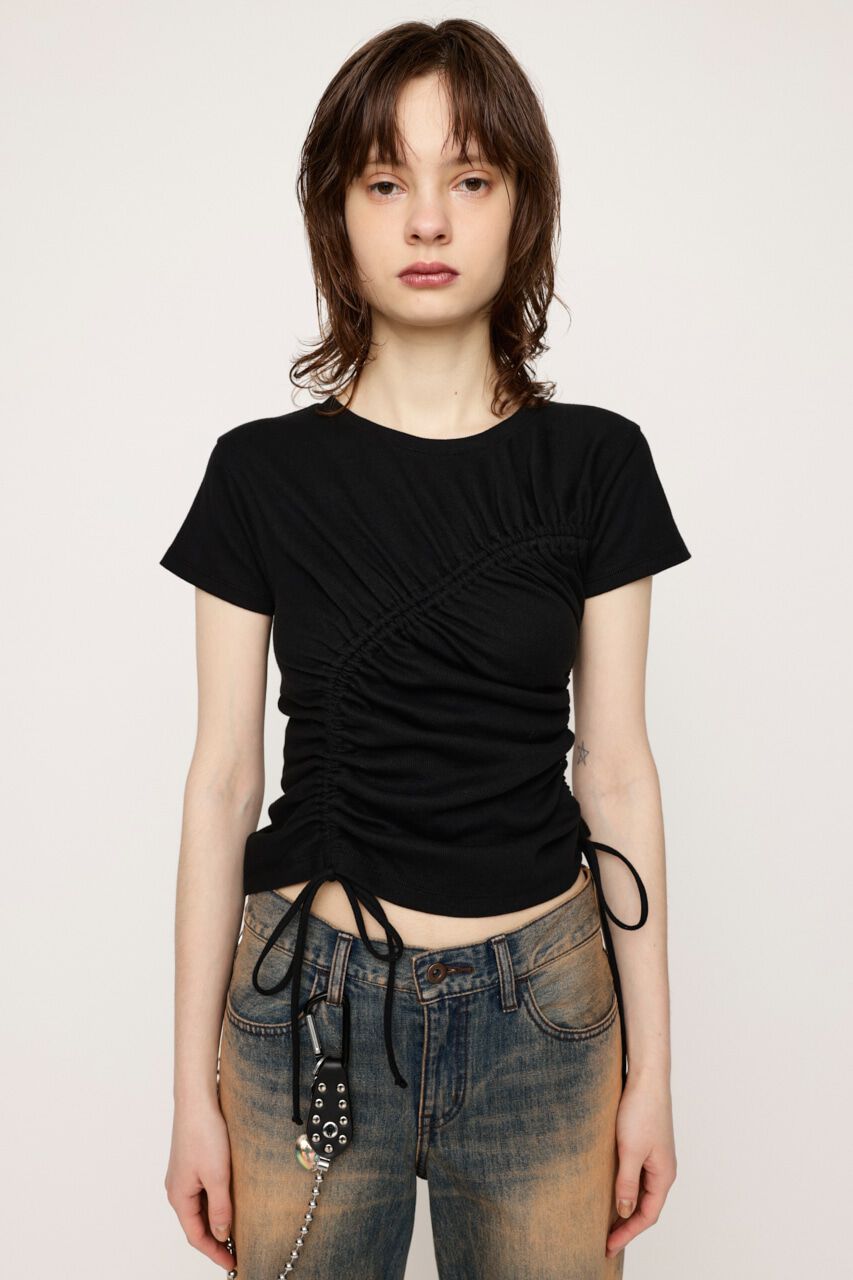 SLY「DROST GATHER COMPACT トップス」|Tシャツ・カットソー|