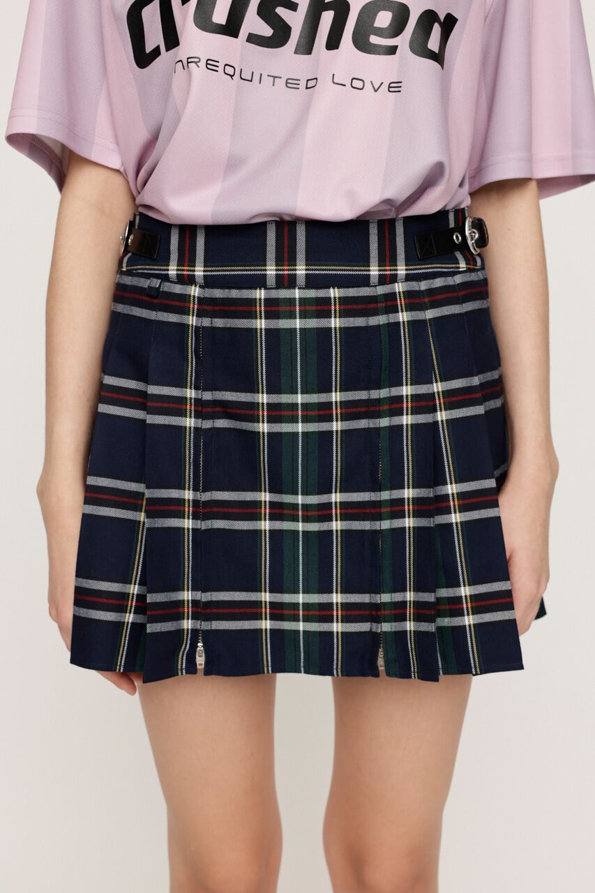 SLY「OPEN ZIP PLEATS ショートスカート」|スカート|