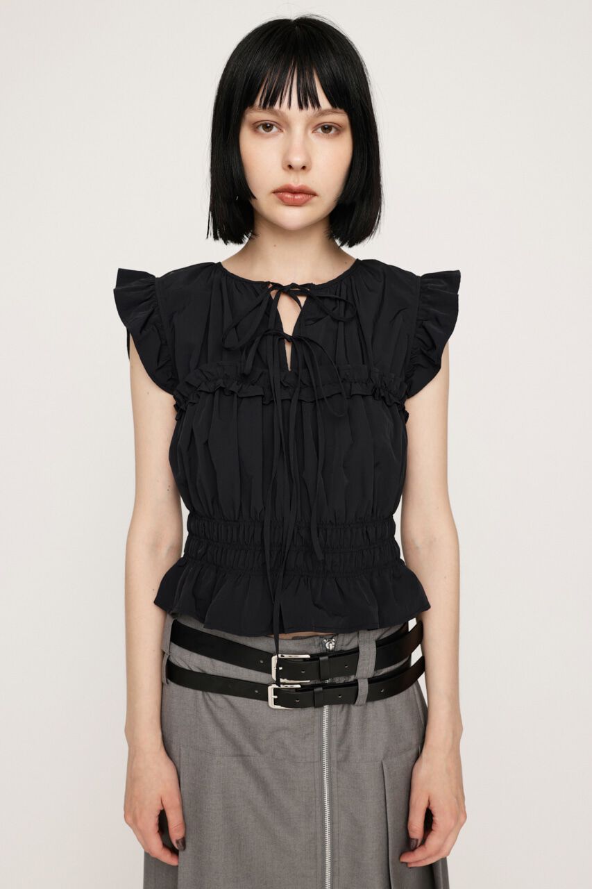 SLY「2WAY RIBBON FRILL トップス」|タンクトップ|