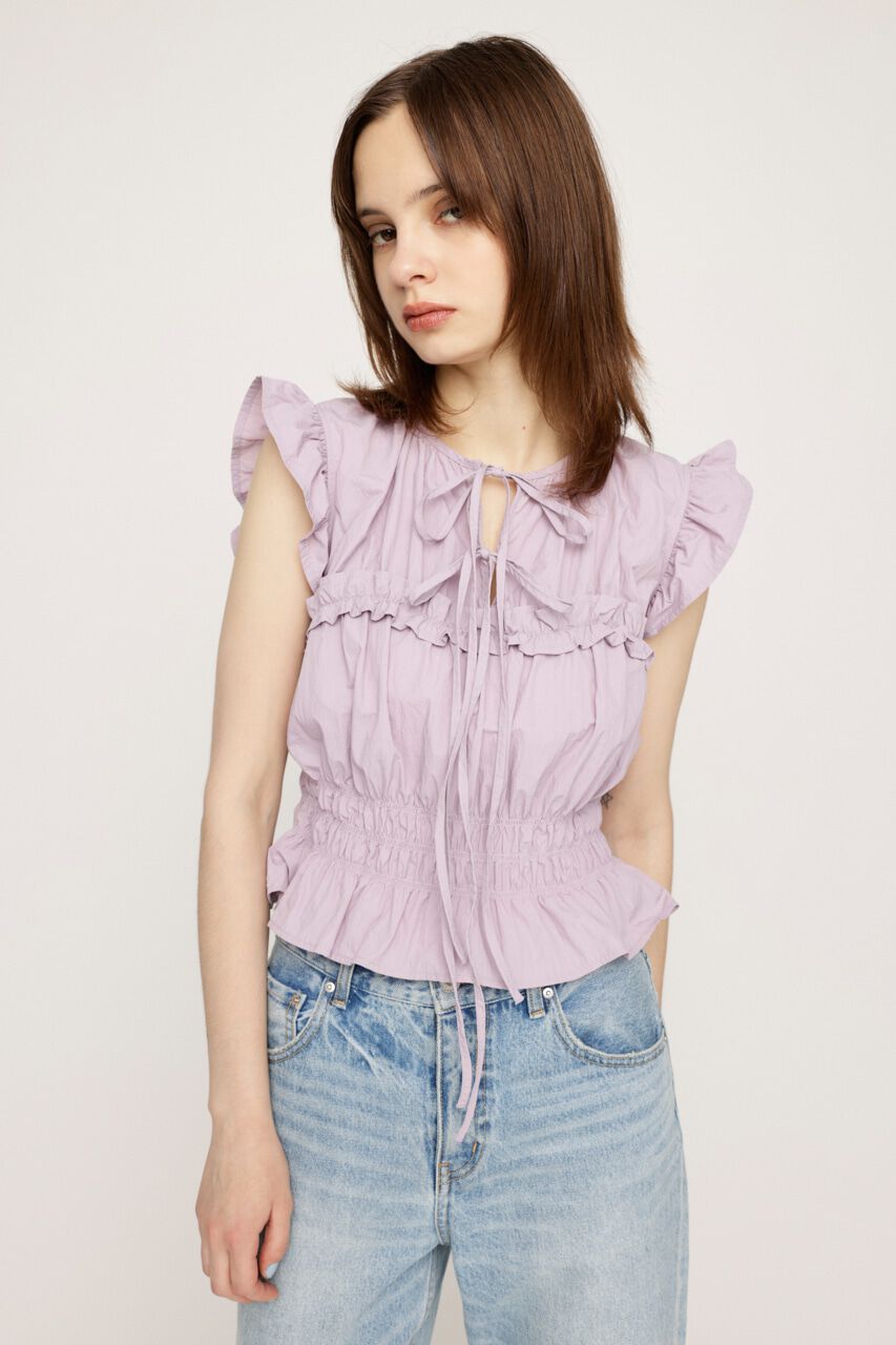 SLY「2WAY RIBBON FRILL トップス」|タンクトップ|