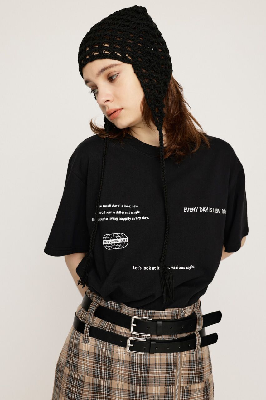 SLY「RANDOM LOGO PRINT Tシャツ」|Tシャツ・カットソー|