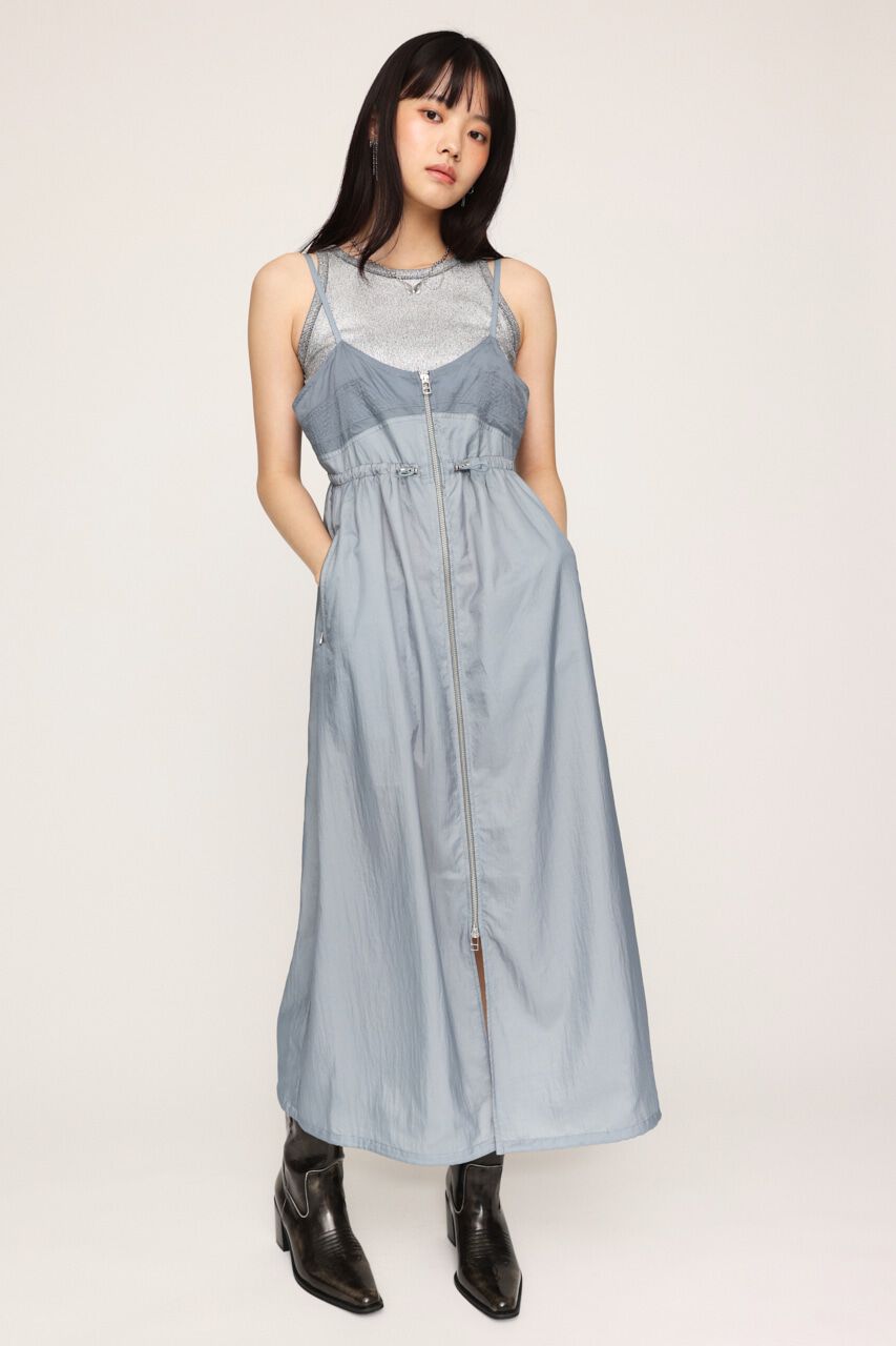 SLY「SHEER CAMI ZIP L／ドレス」|ワンピース|