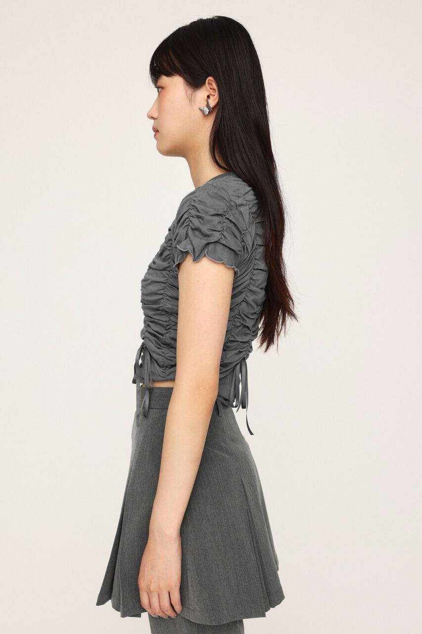 SLY「DRAWSTRING GATHER トップス」|Tシャツ・カットソー|