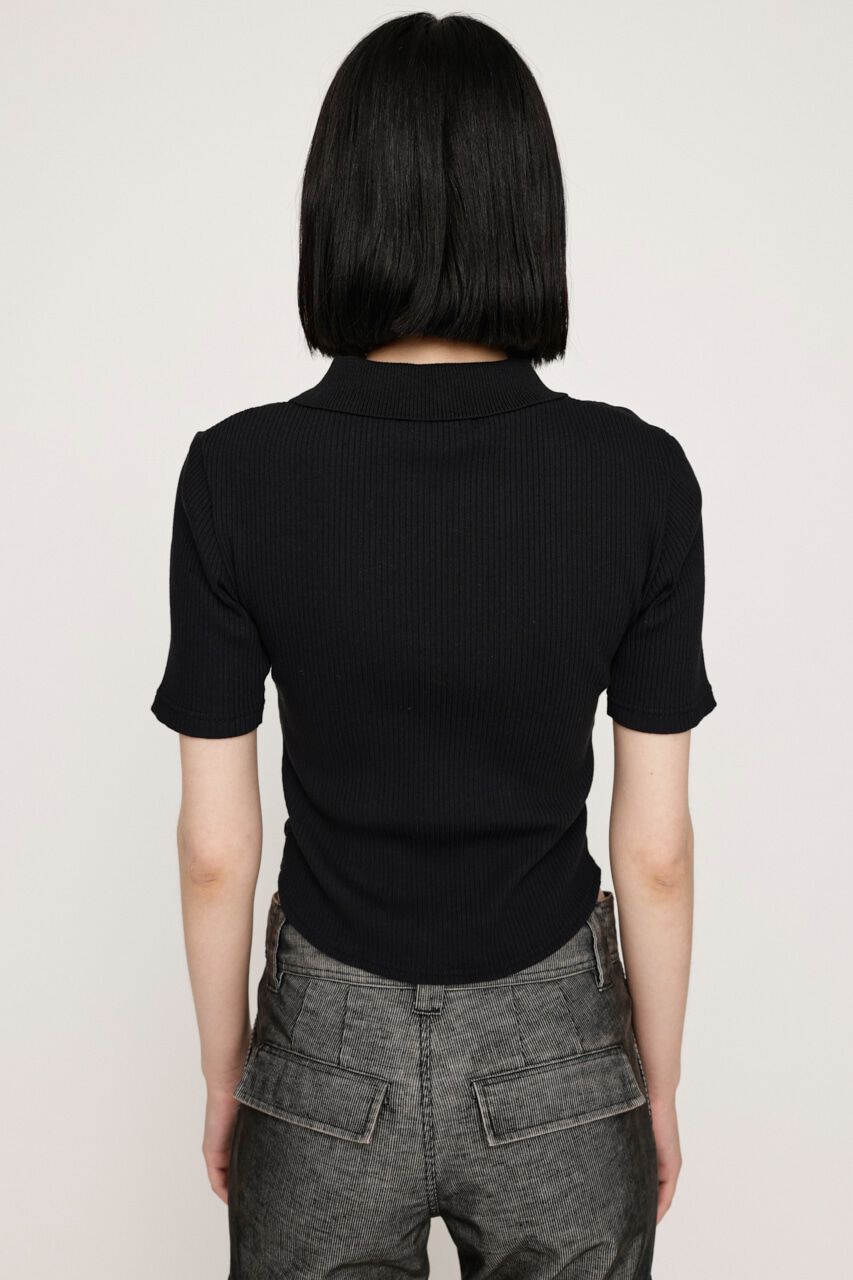 SLY「FRONT GATHER ZIP トップス」|Tシャツ・カットソー|