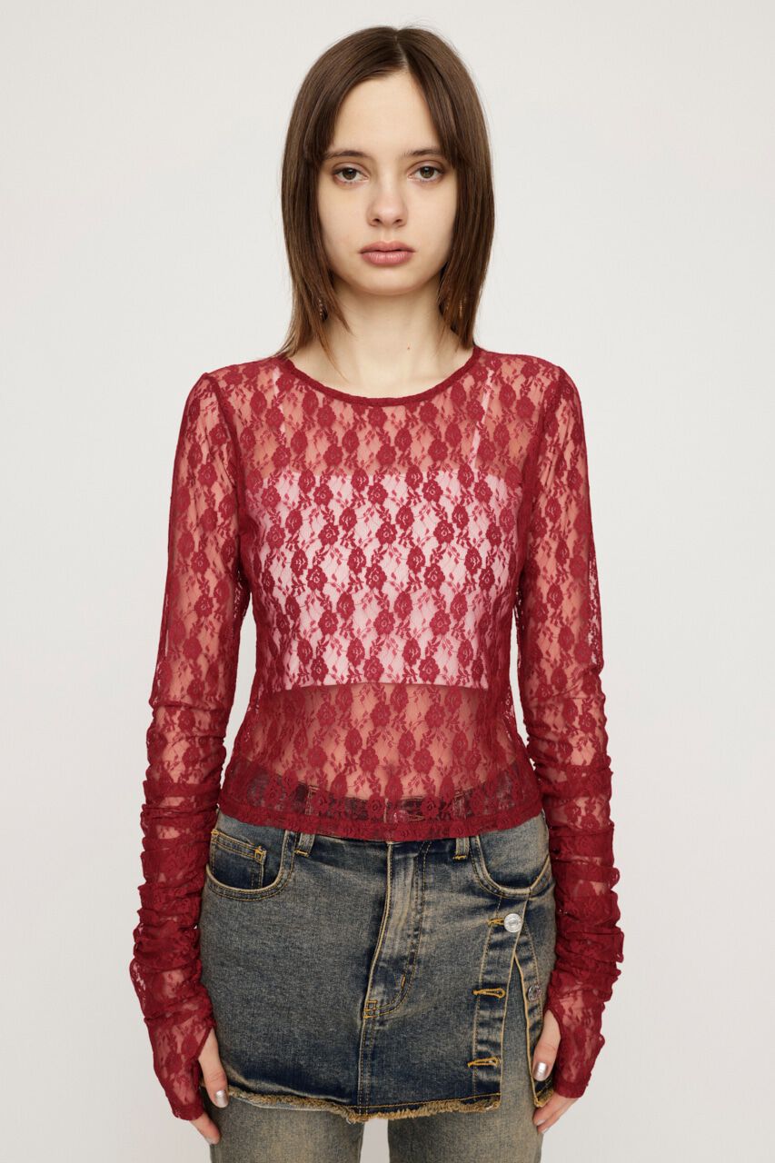 SLY「BASIC CUT LACE トップス」|Tシャツ・カットソー|