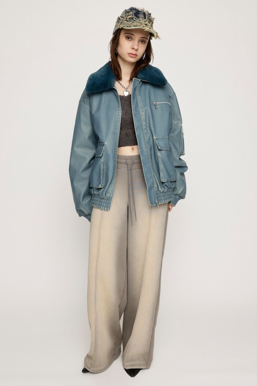 SLY「VINTAGE F／LEATHER S／ブルゾン」|ブルゾン・スタジャン|