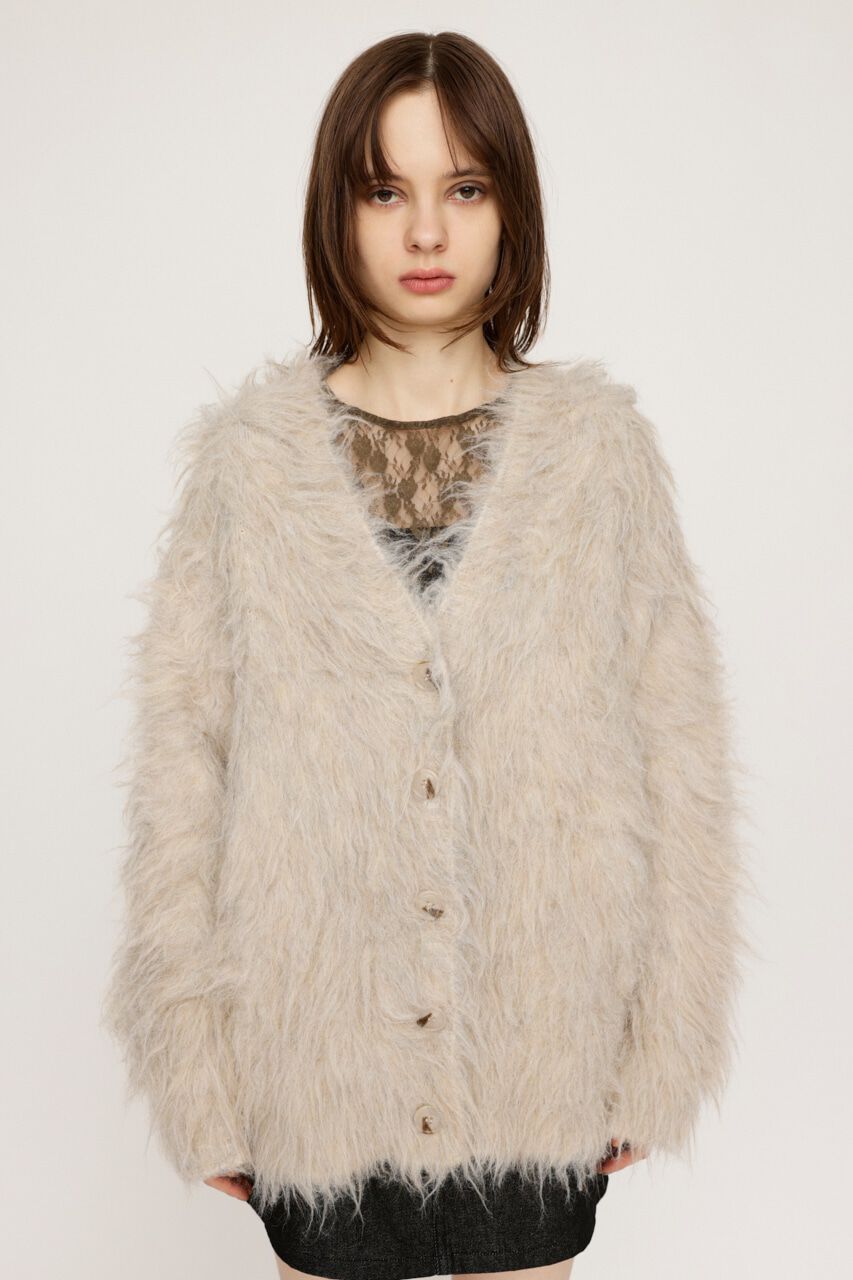 SLY「SHAGGY LOOSE カーディガン」|カーディガン|