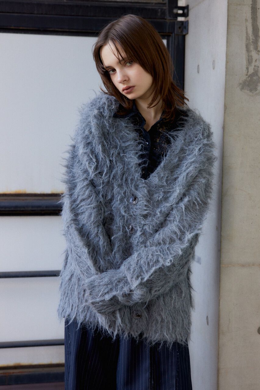 SLY「SHAGGY LOOSE カーディガン」|カーディガン|