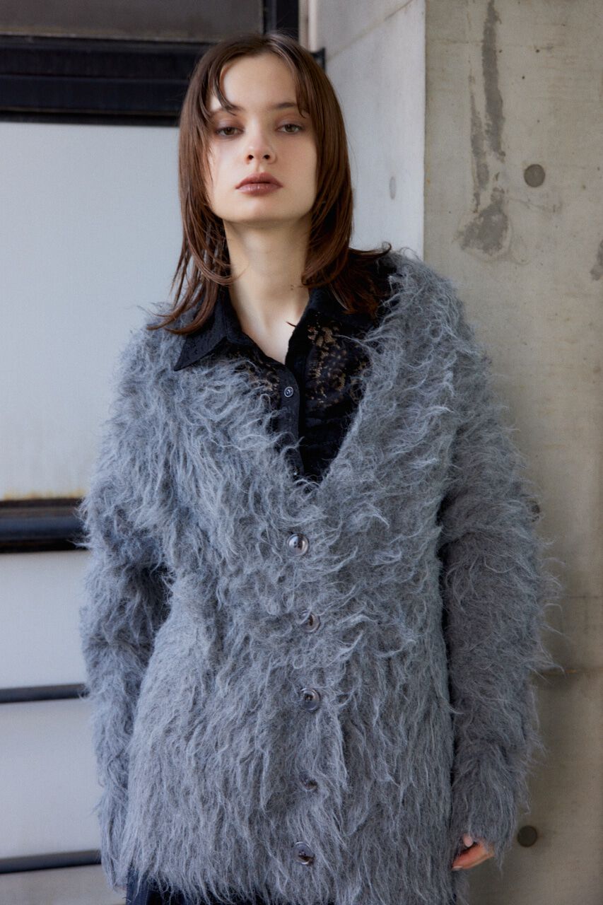 SLY「SHAGGY LOOSE カーディガン」|カーディガン|