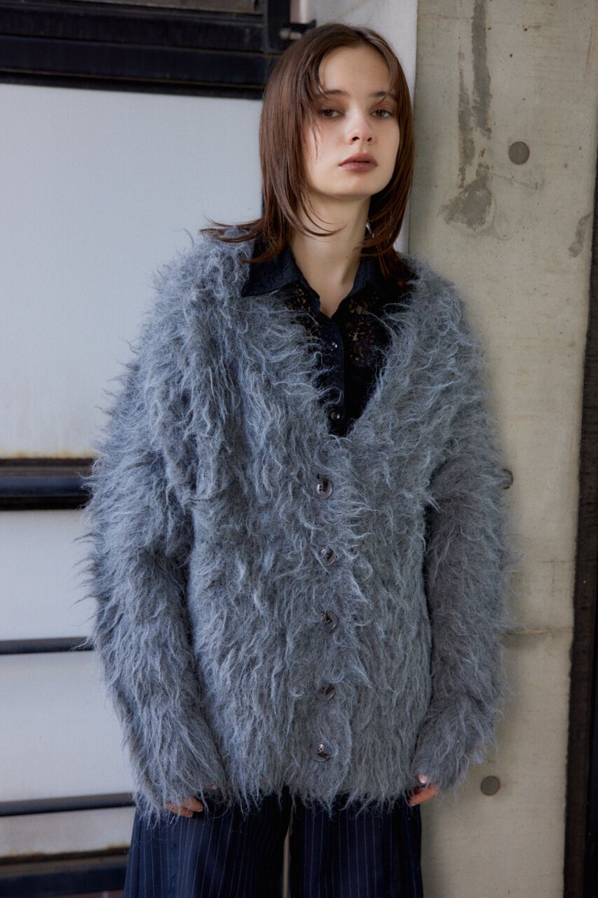 SLY「SHAGGY LOOSE カーディガン」|カーディガン|