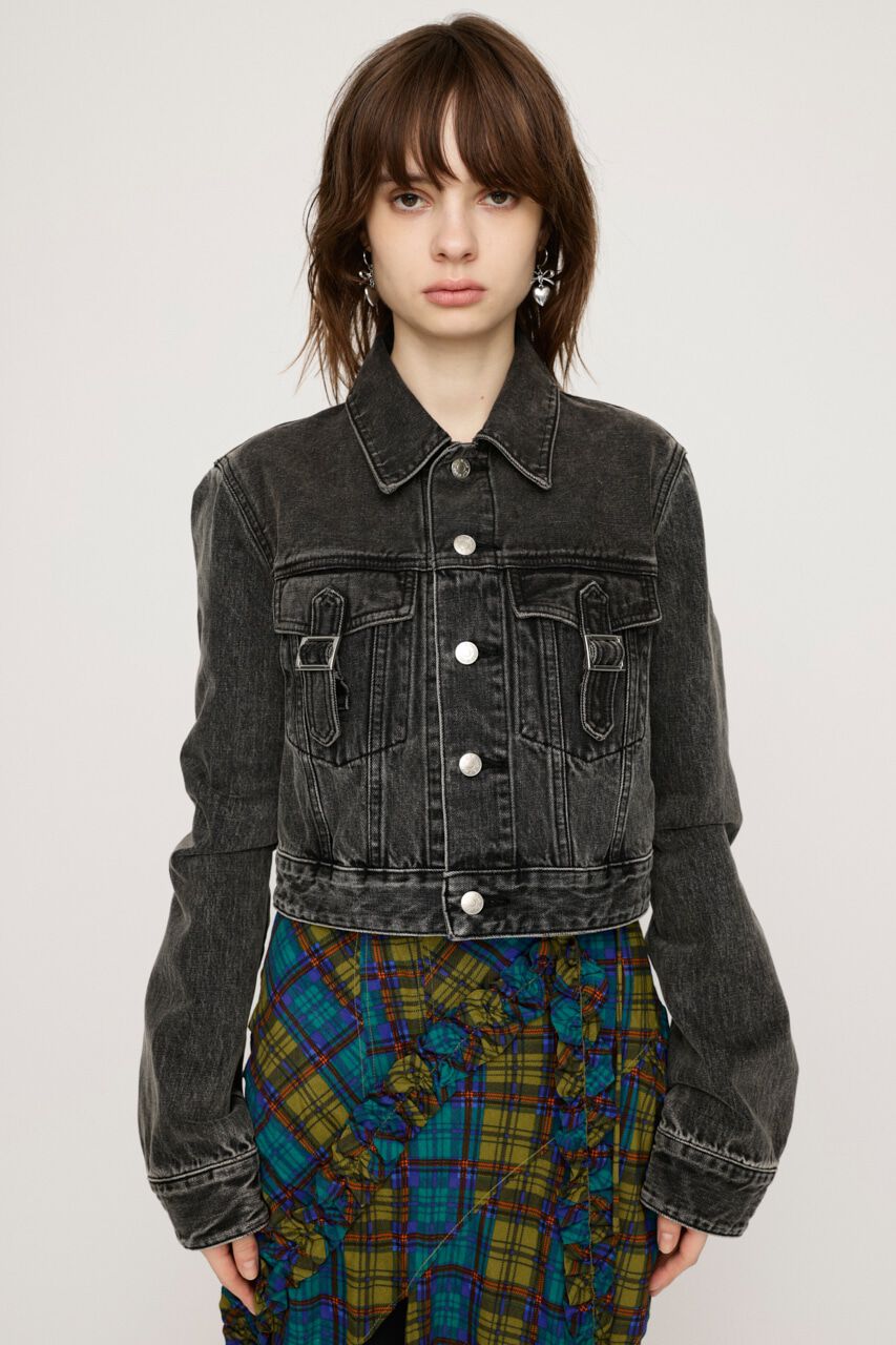 SLY「OVER DYE COMPACT DENIM ジャケット」|デニムジャケット|