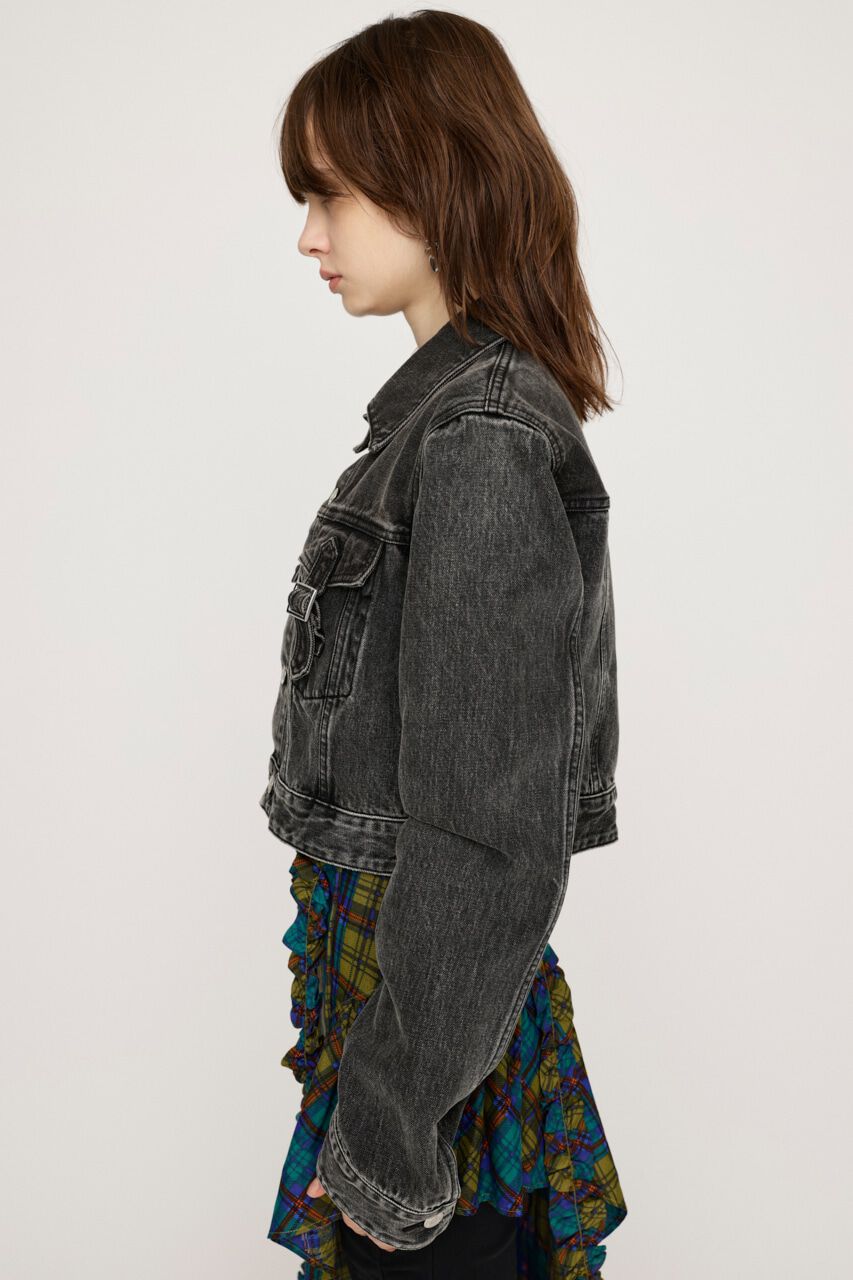 SLY「OVER DYE COMPACT DENIM ジャケット」|デニムジャケット|