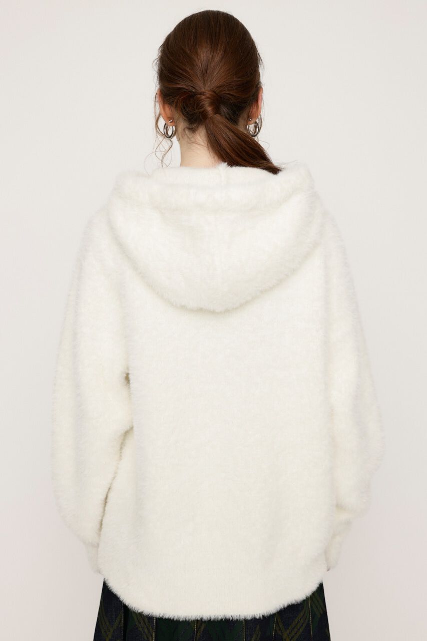 SLY「ZIP UP SHAGGY HOODIE」|パーカー|