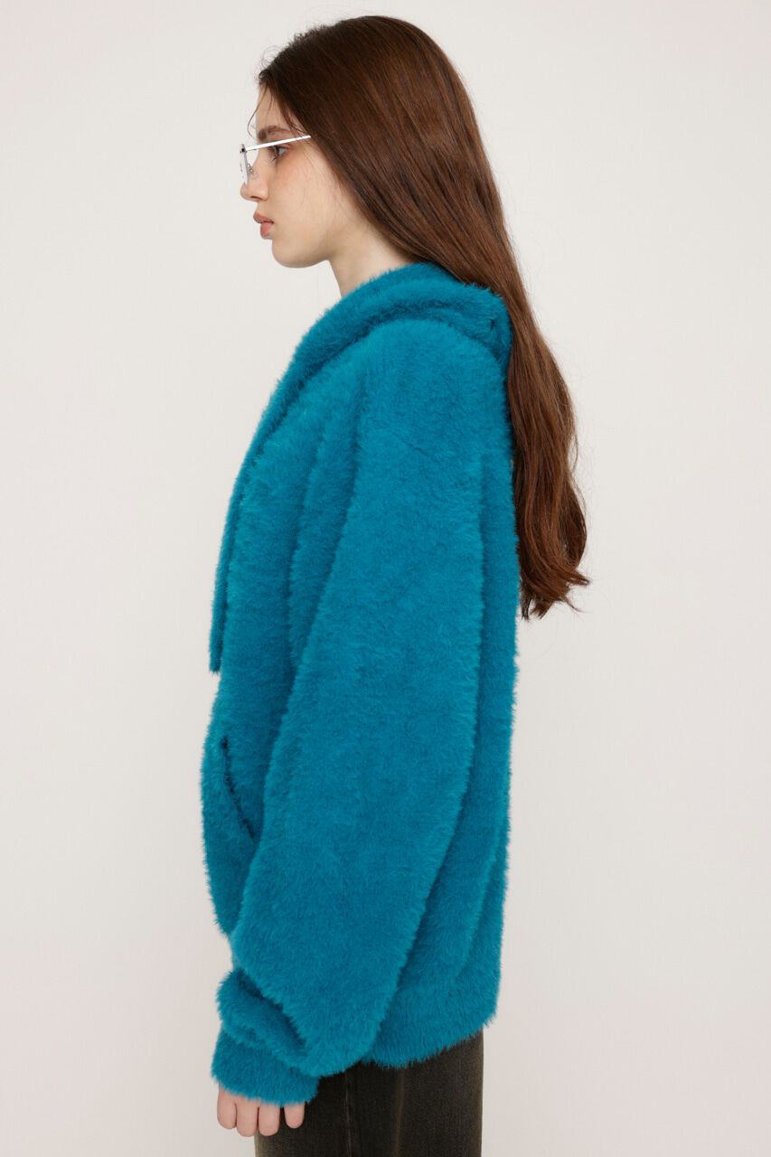 SLY「ZIP UP SHAGGY HOODIE」|パーカー|