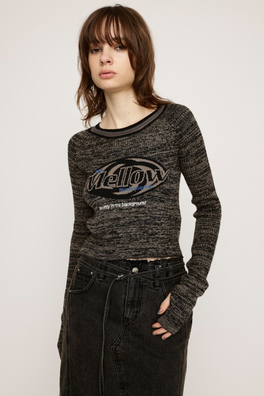 SLY「MELANGE LOGO JQ トップス」|ニット・セーター|