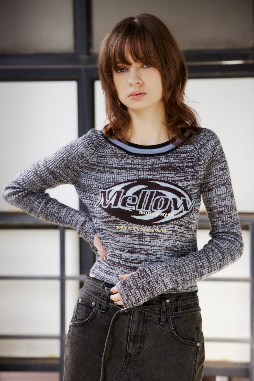 SLY「MELANGE LOGO JQ トップス」|ニット・セーター|