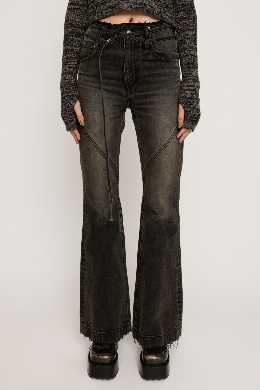 SLY「FRINGE JW FLARE PT-E」|デニム|