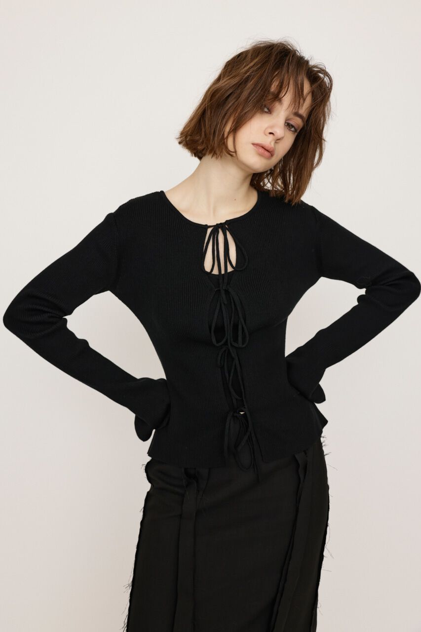 SLY「MANYWAY RIBBON KNIT トップス」|ニット・セーター|