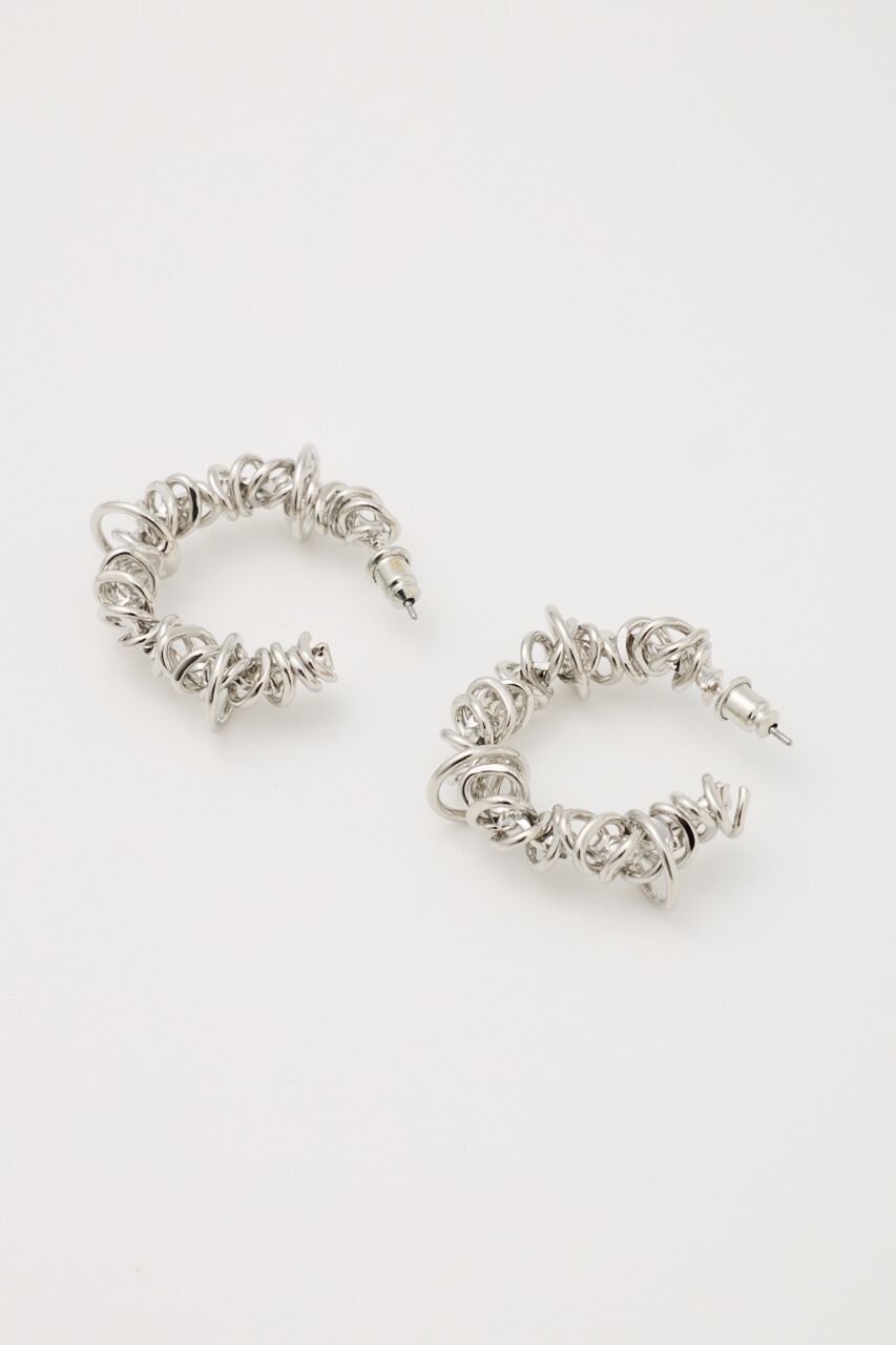 SLY「WINDING METAL HOOP ピアス」|ピアス|