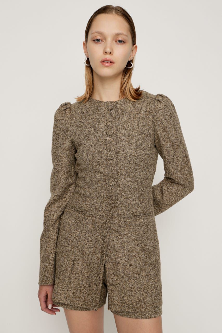 SLY「PUFF SLEEVE FRONT BUTTON 2P」|ワンピース|