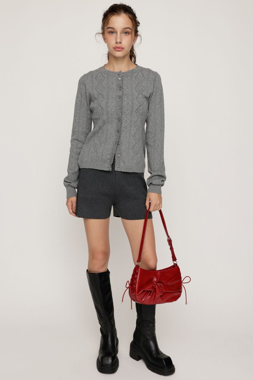 SLY「HEART CROCHET KNIT トップス」|ニット・セーター|