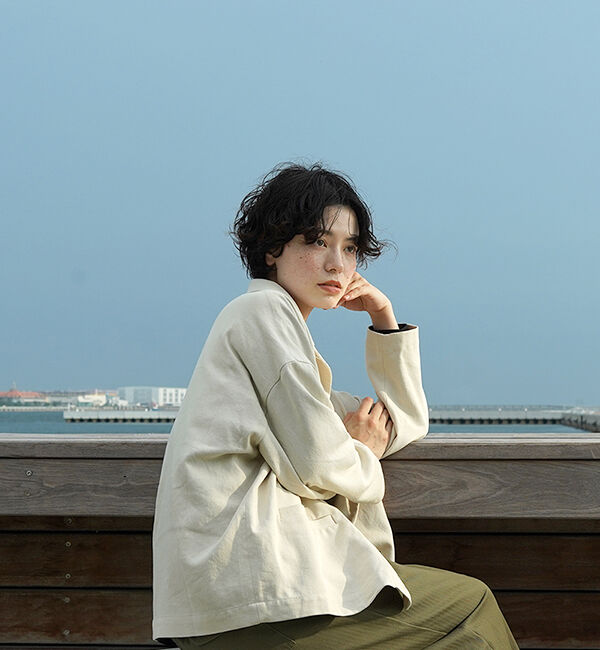 休日と詩「風まちジャケット」|その他|アイボリー