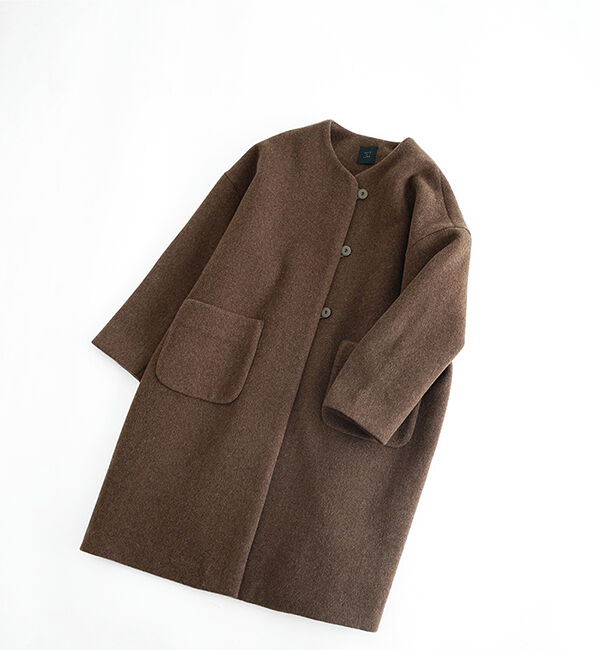 オオカミとフクロウ「オオカミとシロクマのヴィーカ&ldquo;ロングメルトン&rdquo;」|ノーカラーコート|