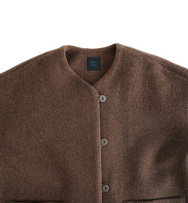 オオカミとフクロウ「オオカミとシロクマのヴィーカ&ldquo;ロングメルトン&rdquo;」|ノーカラーコート|