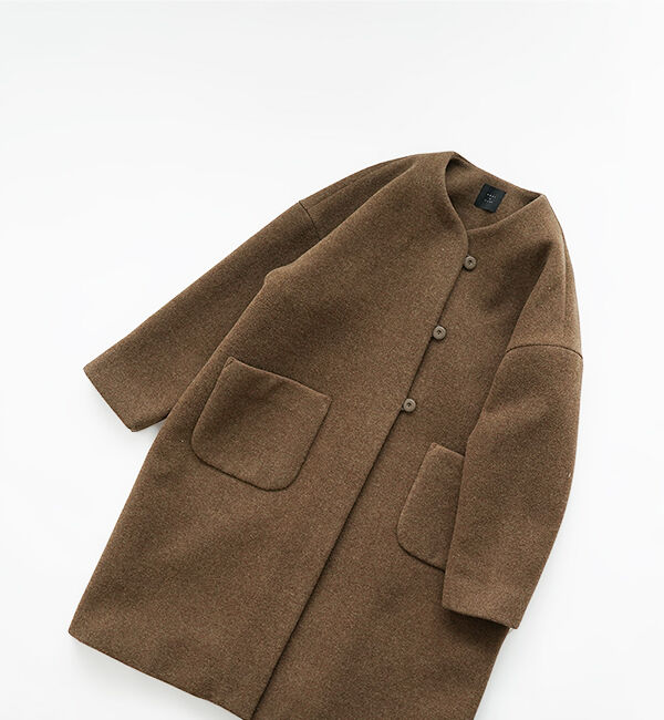 オオカミとフクロウ「オオカミとシロクマのヴィーカ&ldquo;ロングメルトン&rdquo;」|ノーカラーコート|