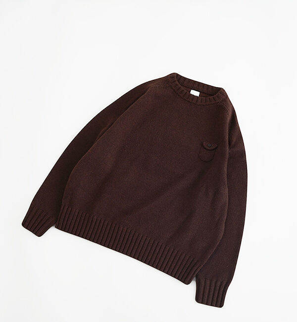 休日と詩「休日のスモールポケットニット」|ニット・セーター|