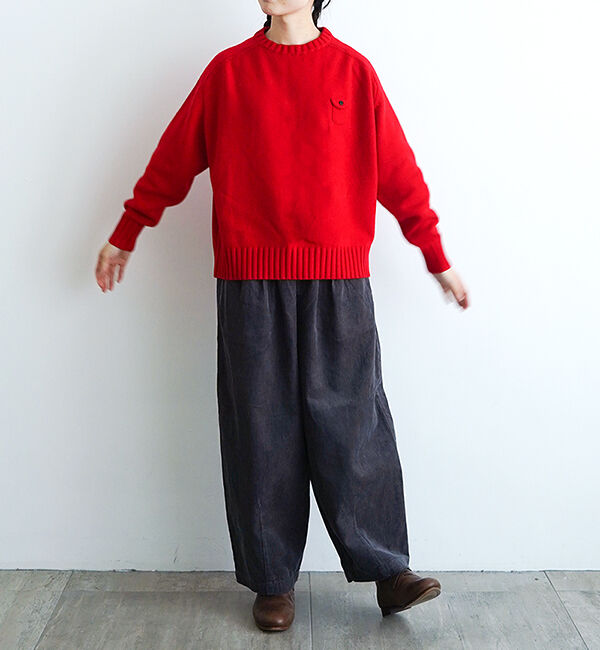 休日と詩「休日のスモールポケットニット」|ニット・セーター|