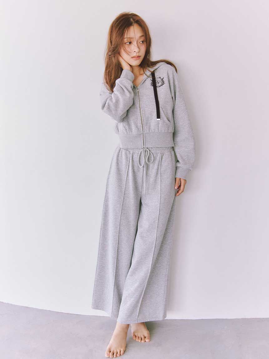 SNIDEL HOME「スウェットロングパンツ」|ルームウェア|GRY