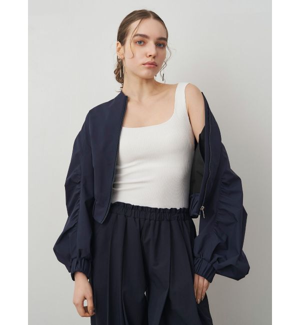 ELENDEEK「GATHER SLEEVE MA-1」|ブルゾン・スタジャン|