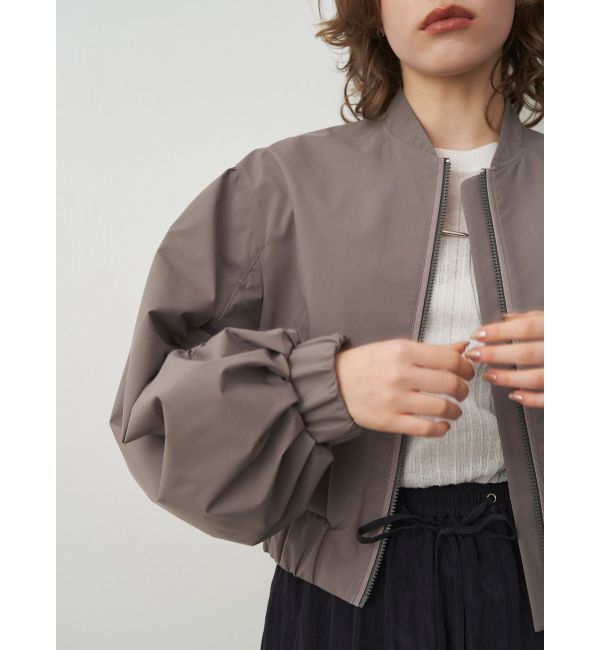 ELENDEEK「GATHER SLEEVE MA-1」|ブルゾン・スタジャン|