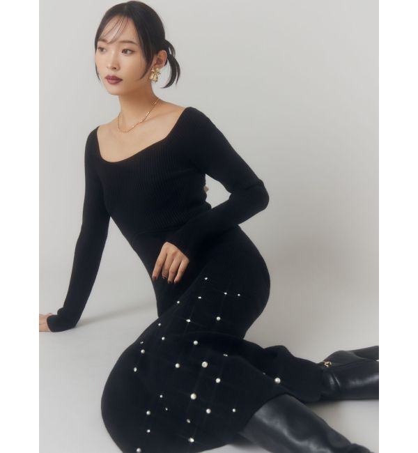 RESEXXY「ヘムルミナスマーメイドニットワンピース」|ワンピース|