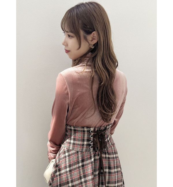dazzlin「ベロアギャザーカットソー」|Tシャツ・カットソー|