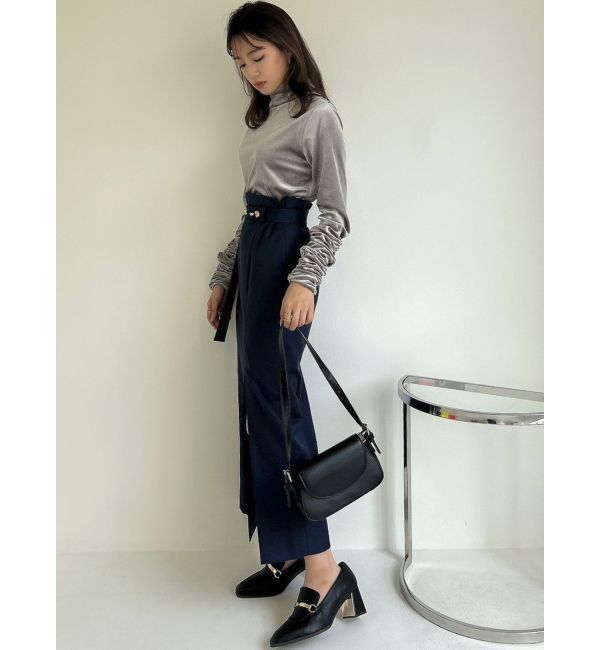 dazzlin「ベロアギャザーカットソー」|Tシャツ・カットソー|