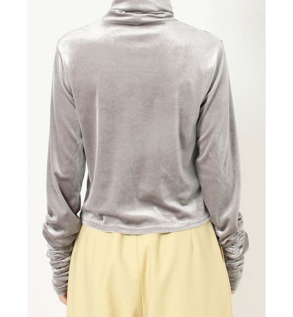 dazzlin「ベロアギャザーカットソー」|Tシャツ・カットソー|