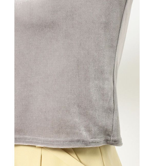 dazzlin「ベロアギャザーカットソー」|Tシャツ・カットソー|